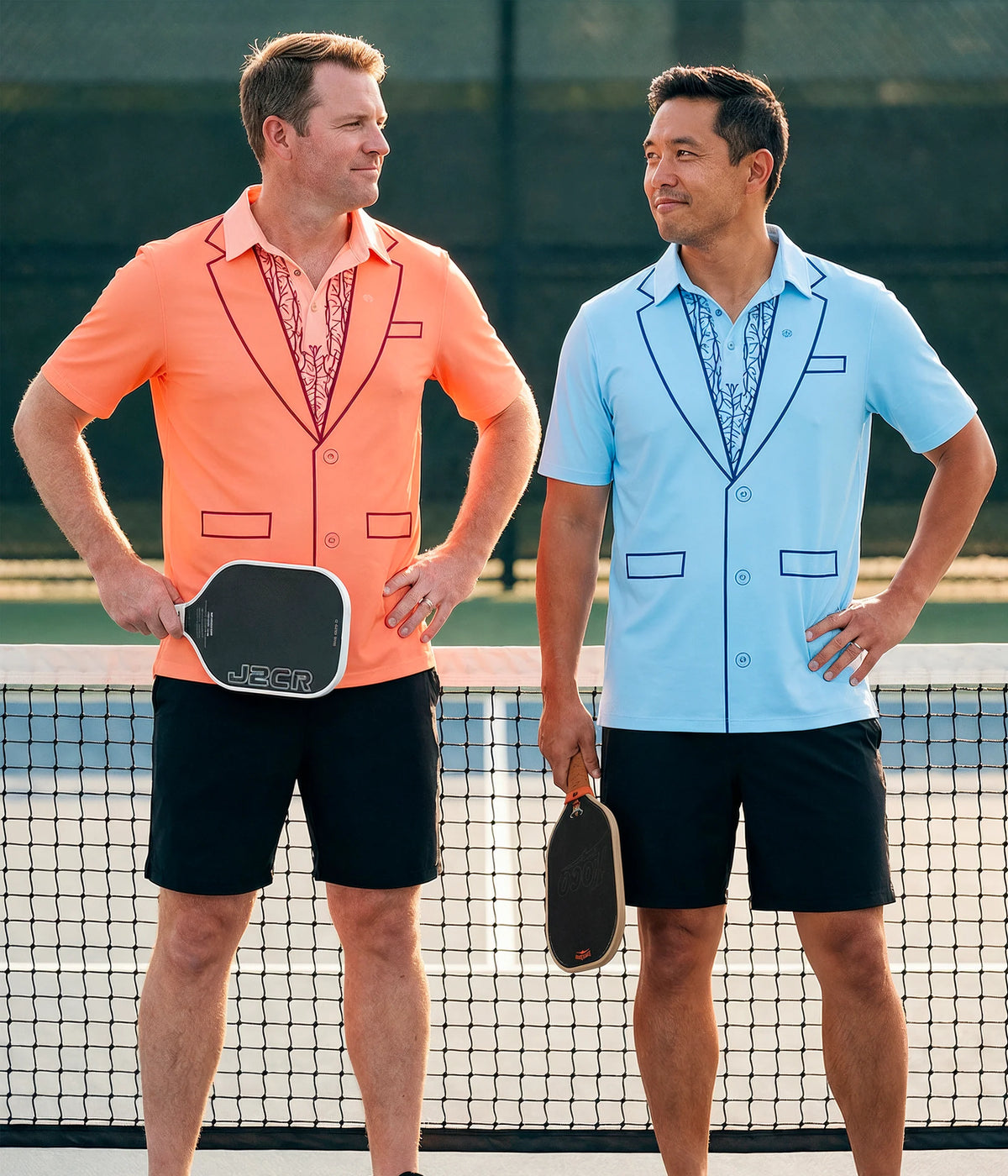 Men's Dumb Orange Tuxedo Pickleball Shirt