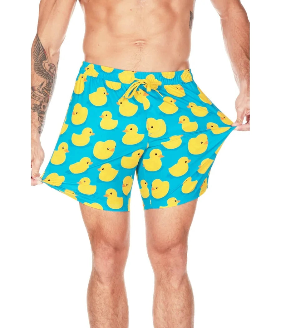 Rubber Ducky Stretch Swim Trunks - 7.5" Inseam