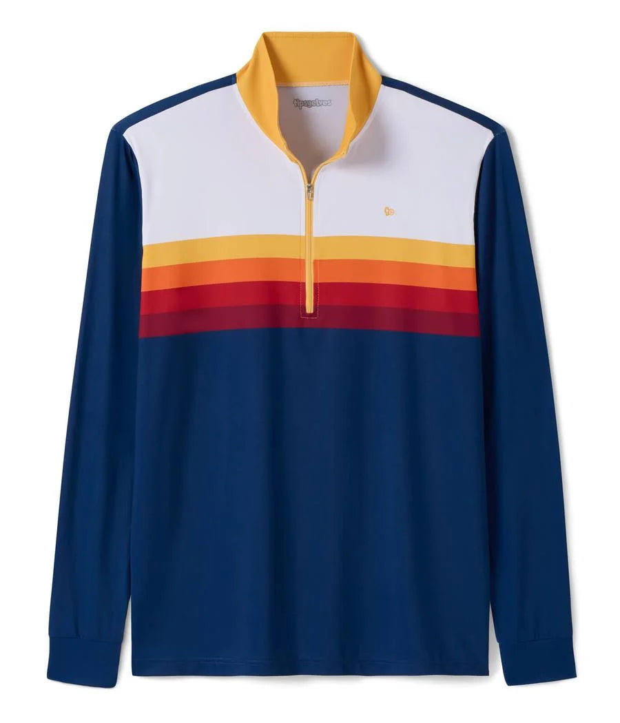 Men's Slice of Sunset Golf Quarter Zip Pullover