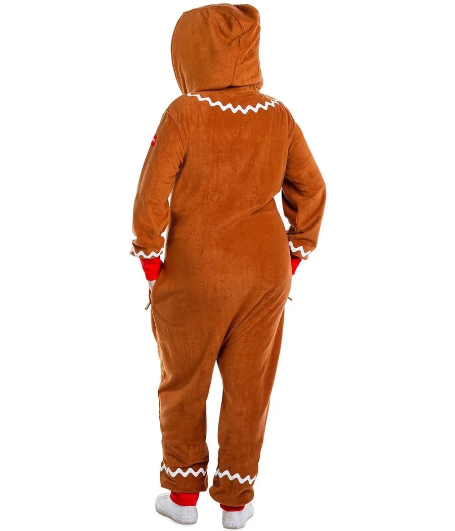 Women's Gingerbread Man Plus Size Jumpsuit