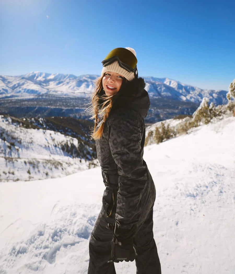 Women's Midnight Leopard Snow Suit
