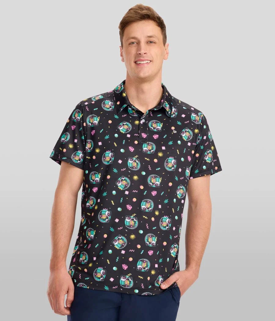 Men's Cart Dog Golf Polo