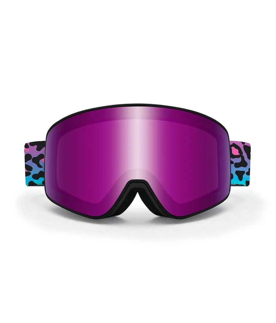 Retro Leopard CASCADE Snow Goggles
