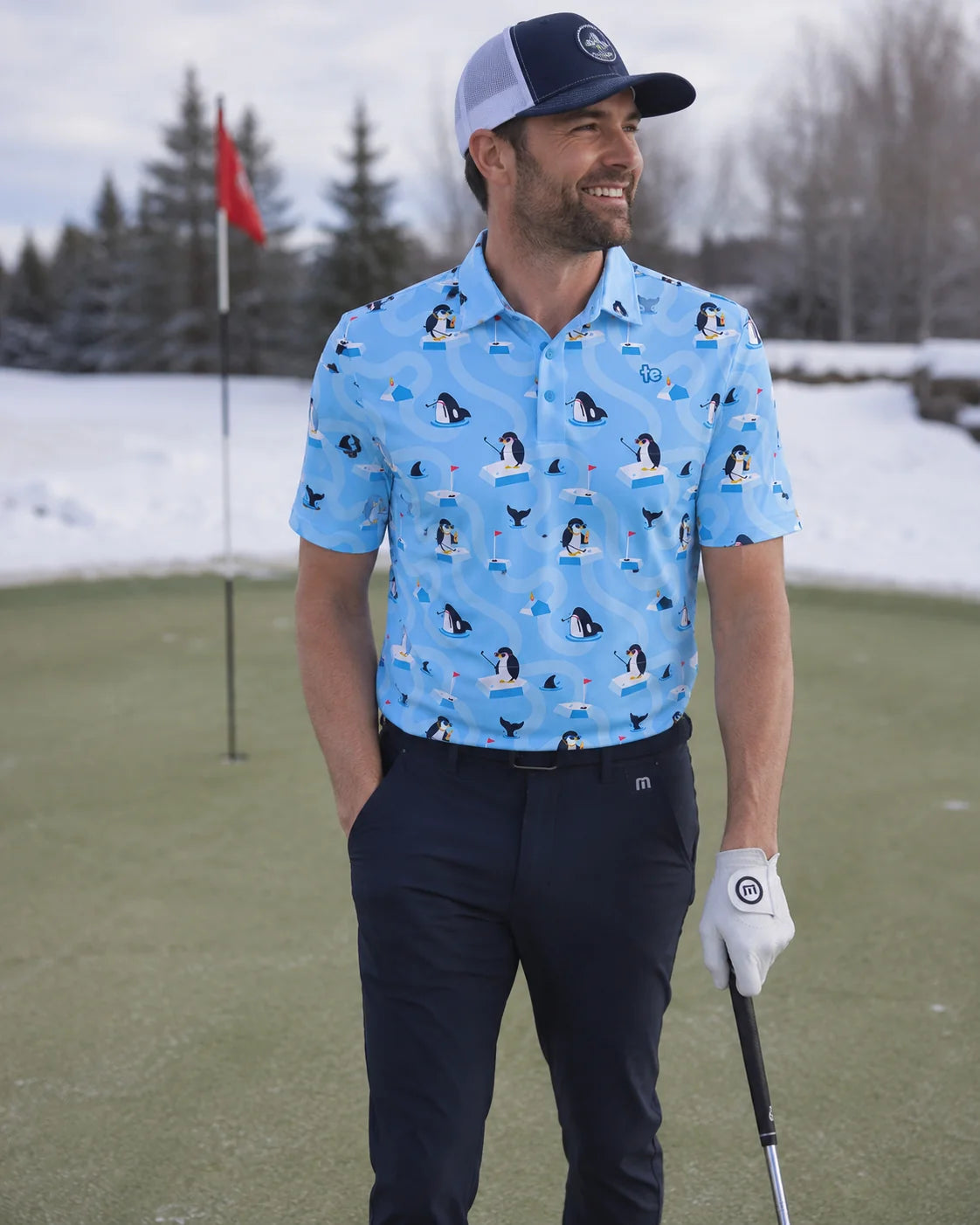 Men's Penguin Putter Golf Polo