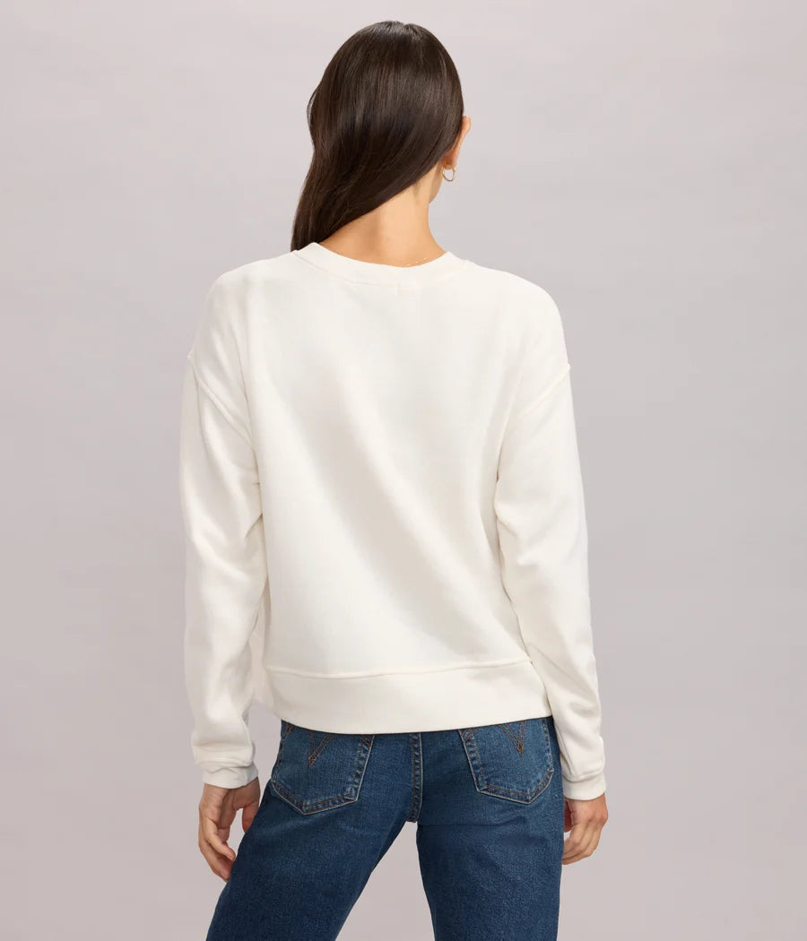 Women's Full of Holiday Spirit Rhinestone Embellished Sweatshirt