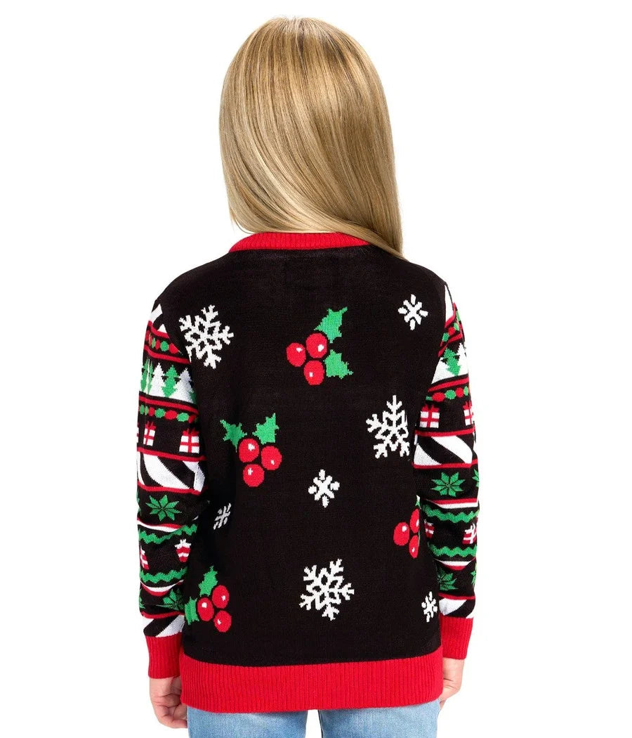 Girl's Dart Board Game Ugly Christmas Sweater