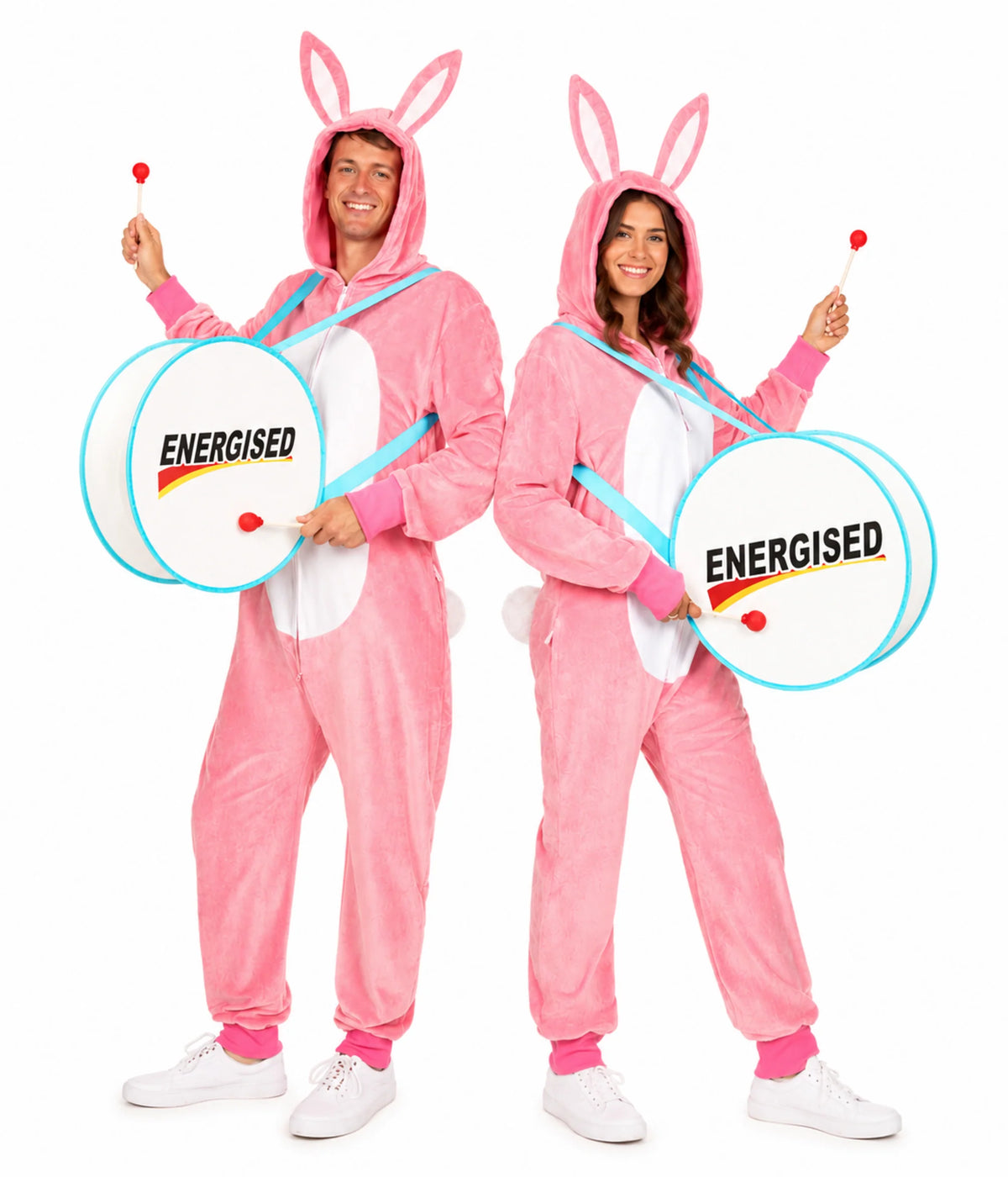 Matching Energetic Bunny Couples Costumes