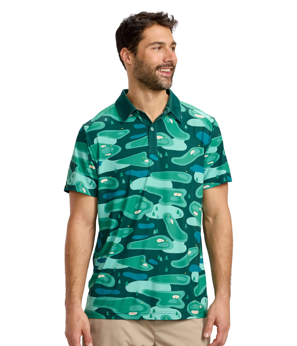 Men's Course Camo Golf Polo