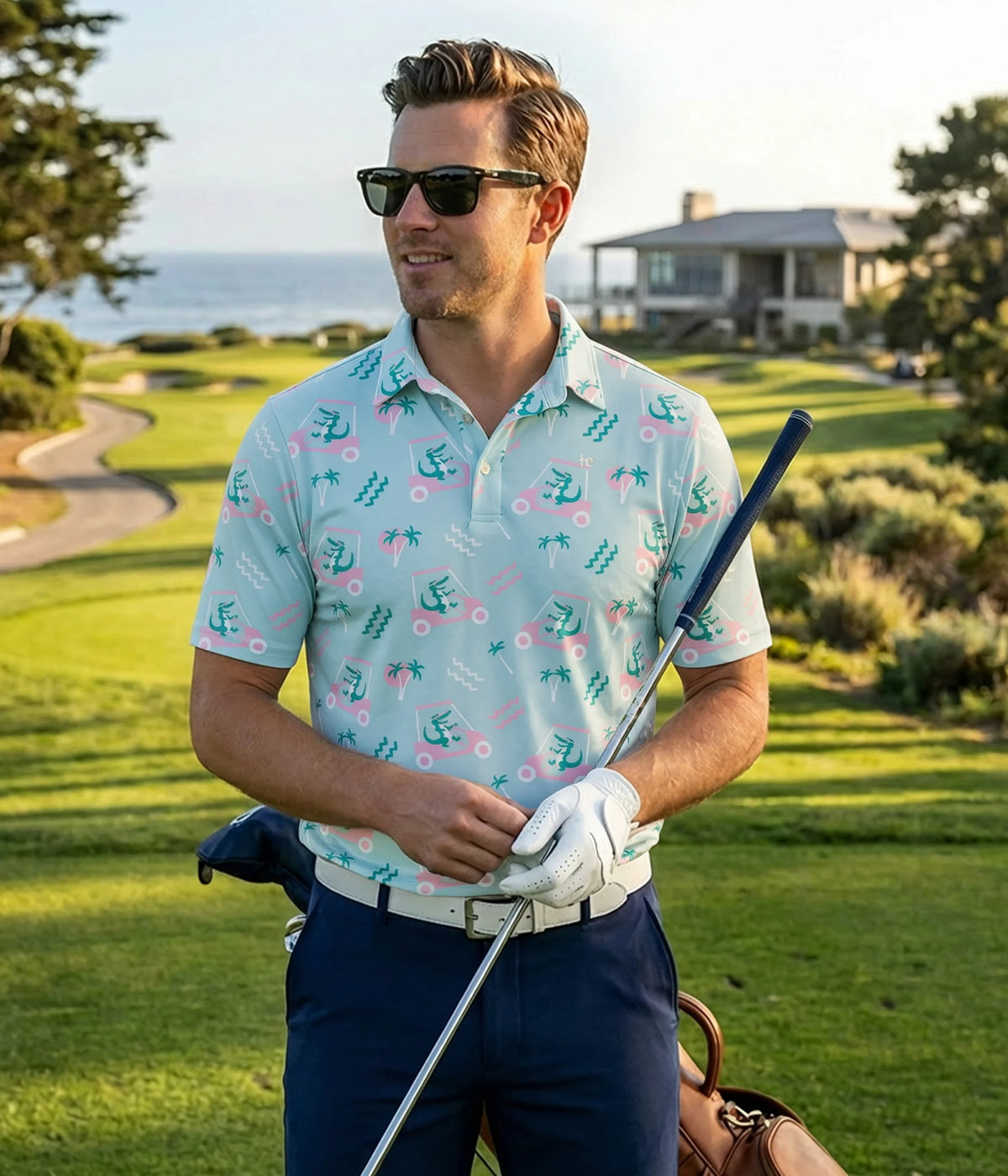 Men's Golf Cart Gator Golf Polo