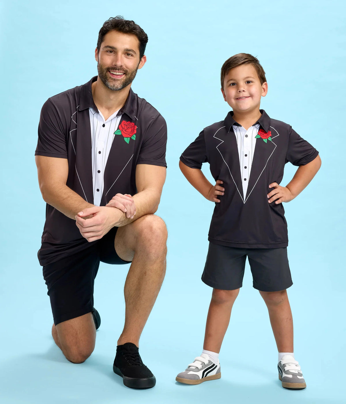 Toddler Boy's Tuxedo Golf Polo