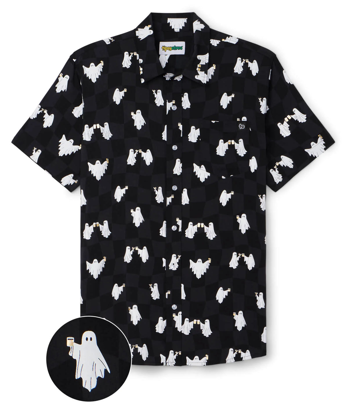 Men's BOOze Ghost Button Down Shirt