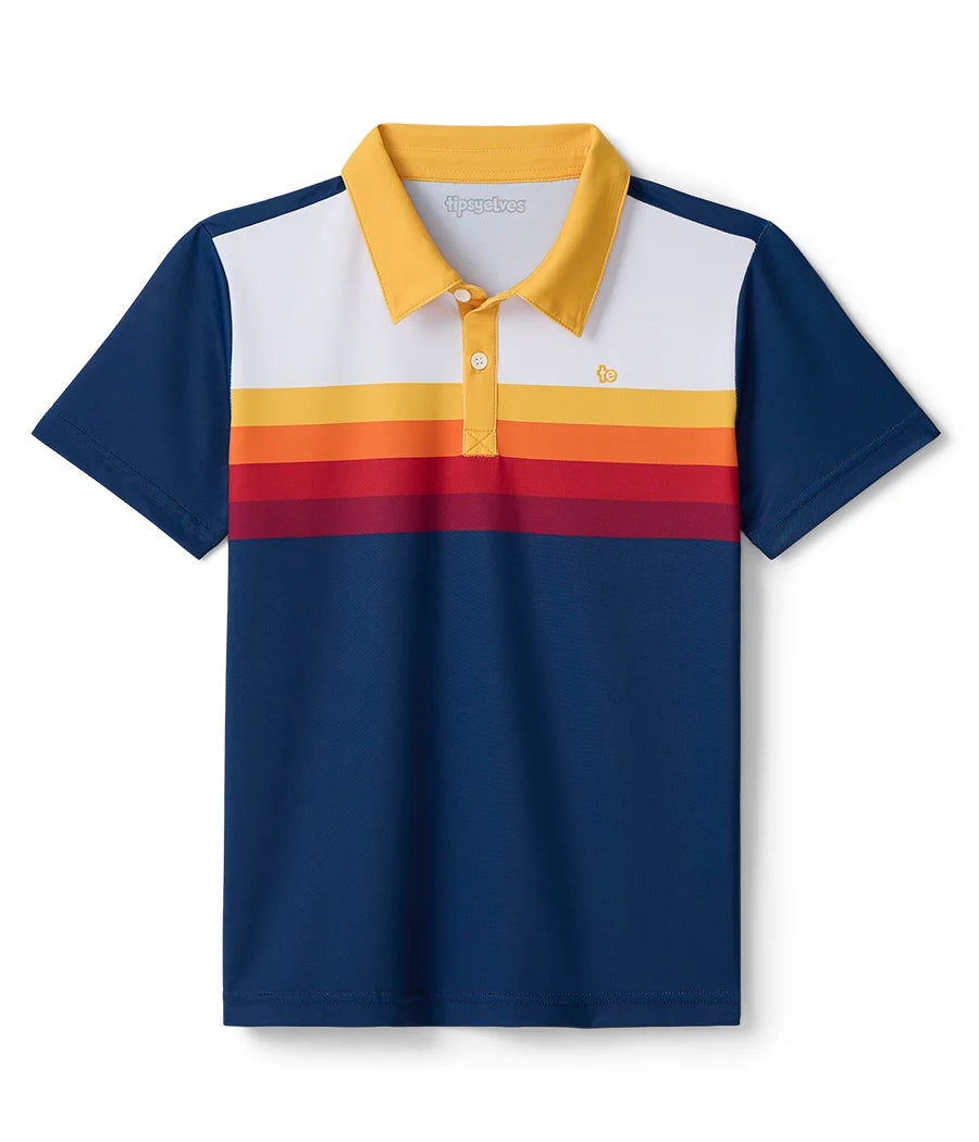 Boy's Slice of Sunset Golf Polo