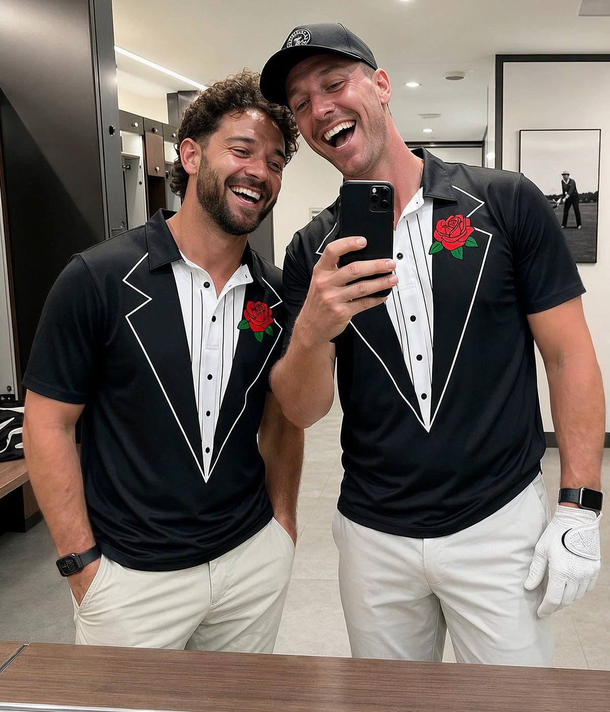Men's Tuxedo Golf Polo
