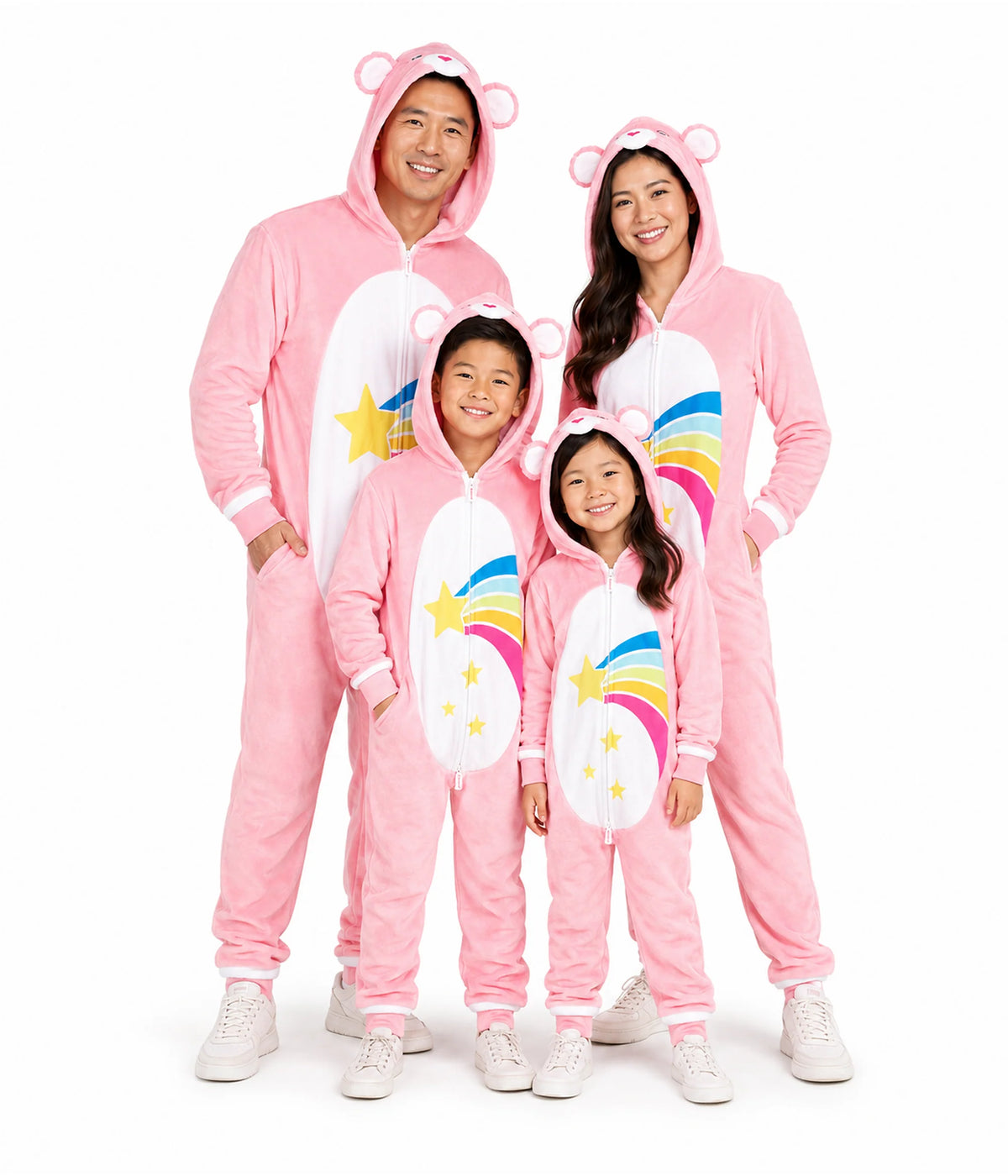 Matching 80's Cartoon Bear Family Costumes
