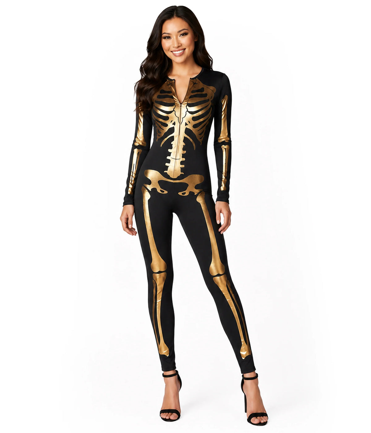 Gold Skeleton Bodysuit Costume