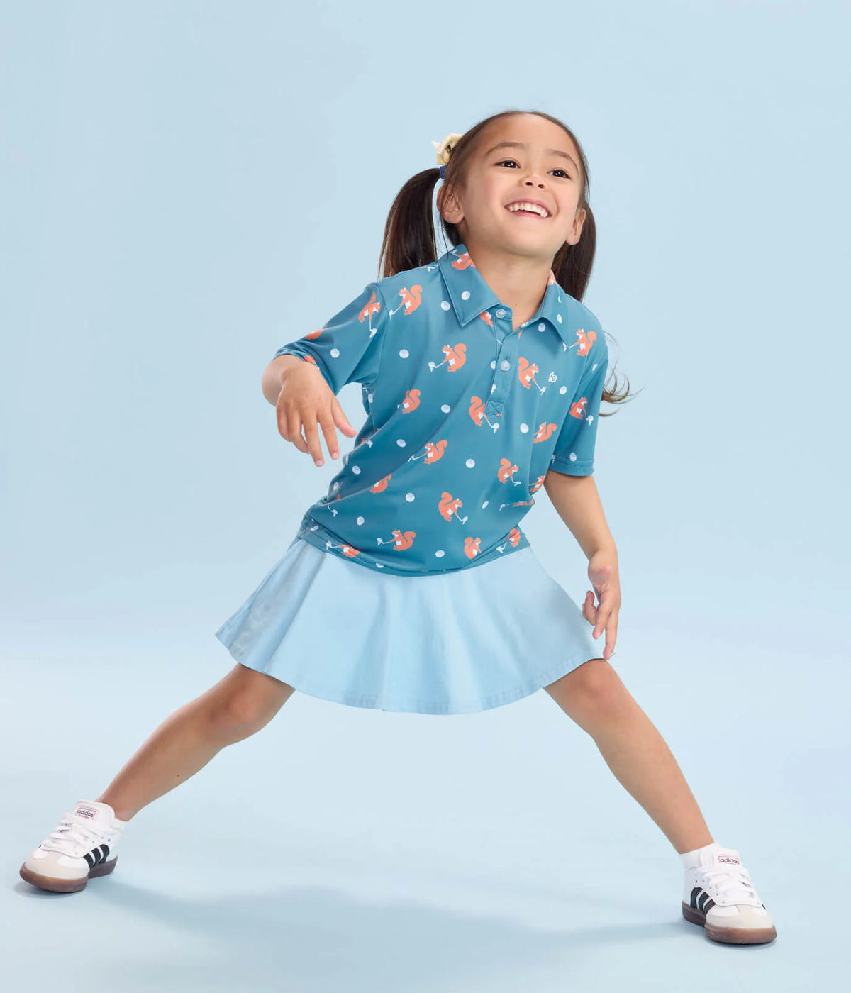 Toddler Girl's Squirrel! Golf Polo