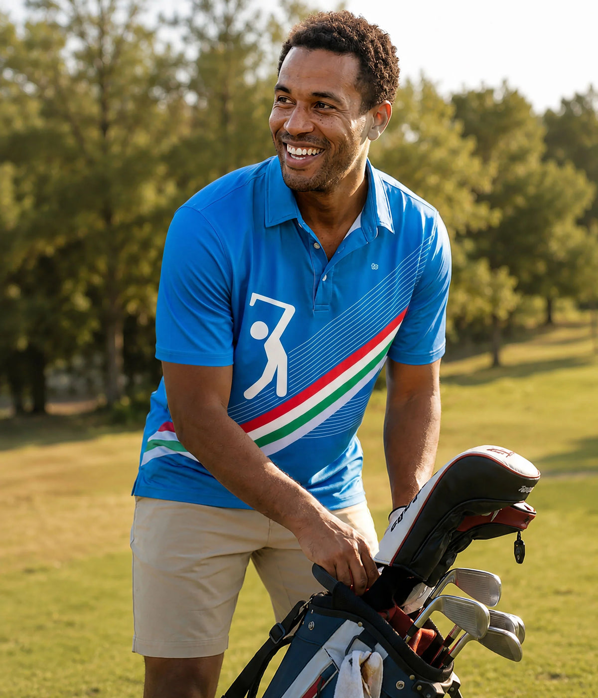 Men's Retro Swing Golf Polo