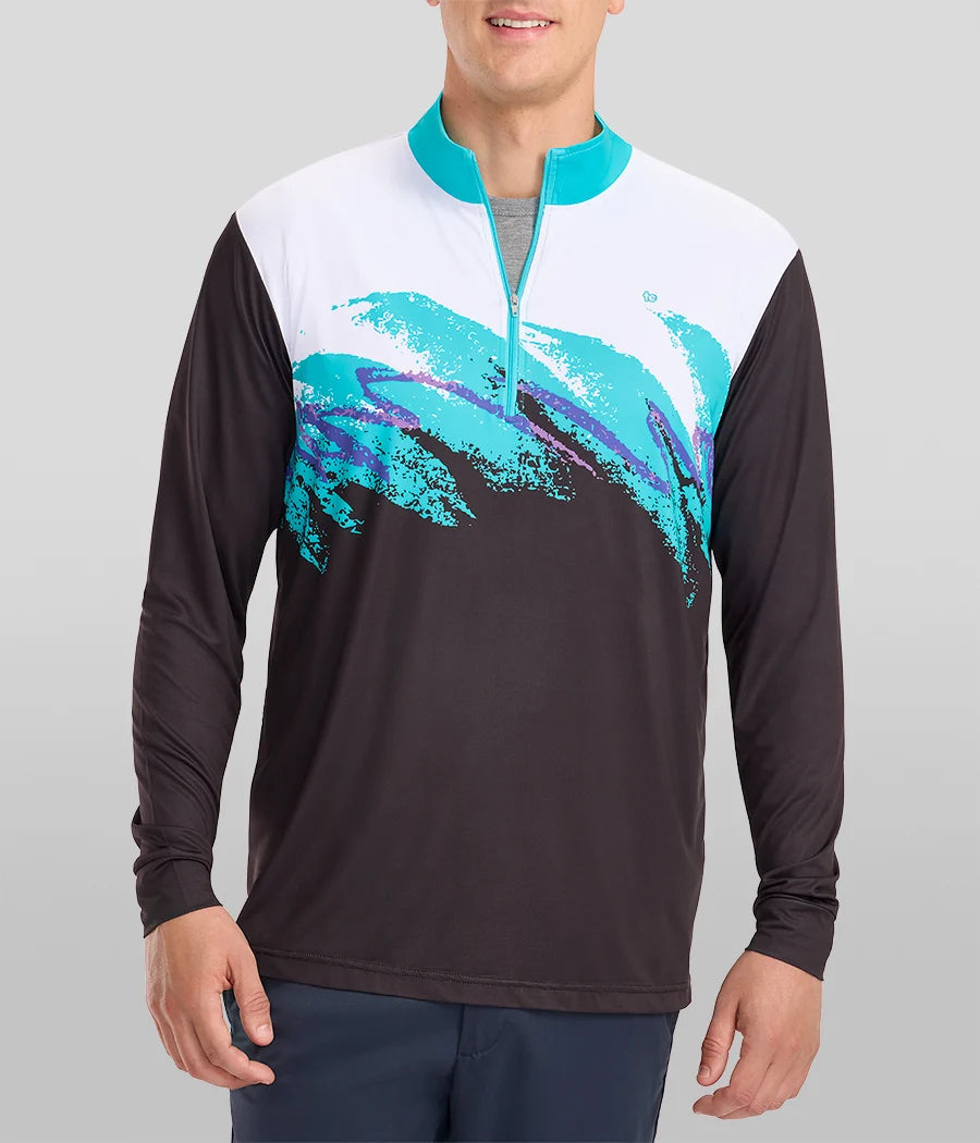 Men's Midnight Rip 'N Spray Golf Quarter Zip Pullover