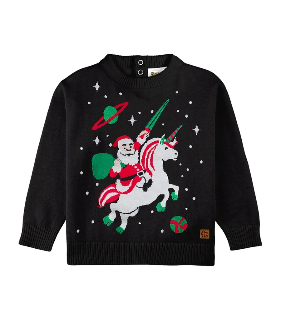 Baby Boy's Santa Unicorn Ugly Christmas Sweater