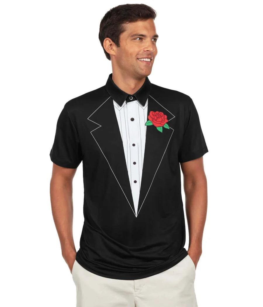 Men's Tuxedo Polo Shirt