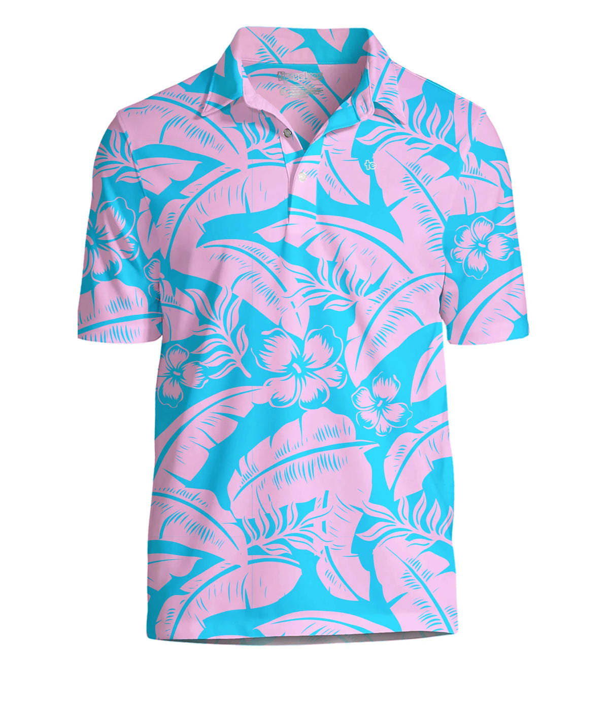 Men's Tropical Tee Time Golf Polo