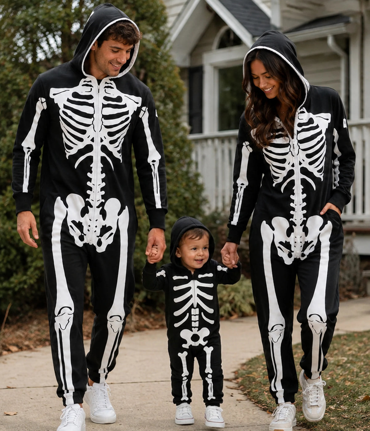 Matching Skeleton Family Costumes