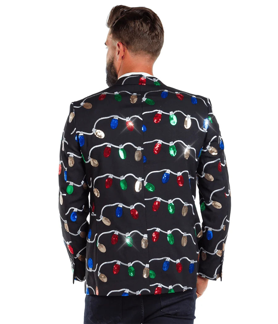 Men's Sequin Tangle Wrangler Blazer with Tie