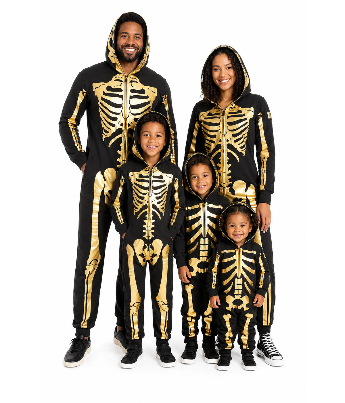 Matching Gold Skeleton Family Costumes
