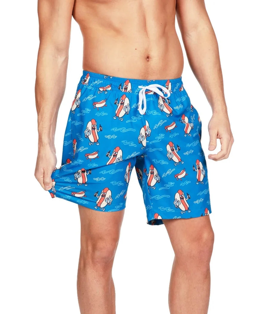 Hot Dog Diver Stretch Swim Trunks - 7.5" Inseam