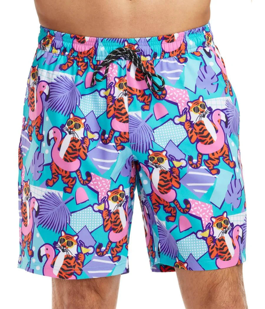 Cool Cats Stretch Swim Trunks - 7.5" Inseam