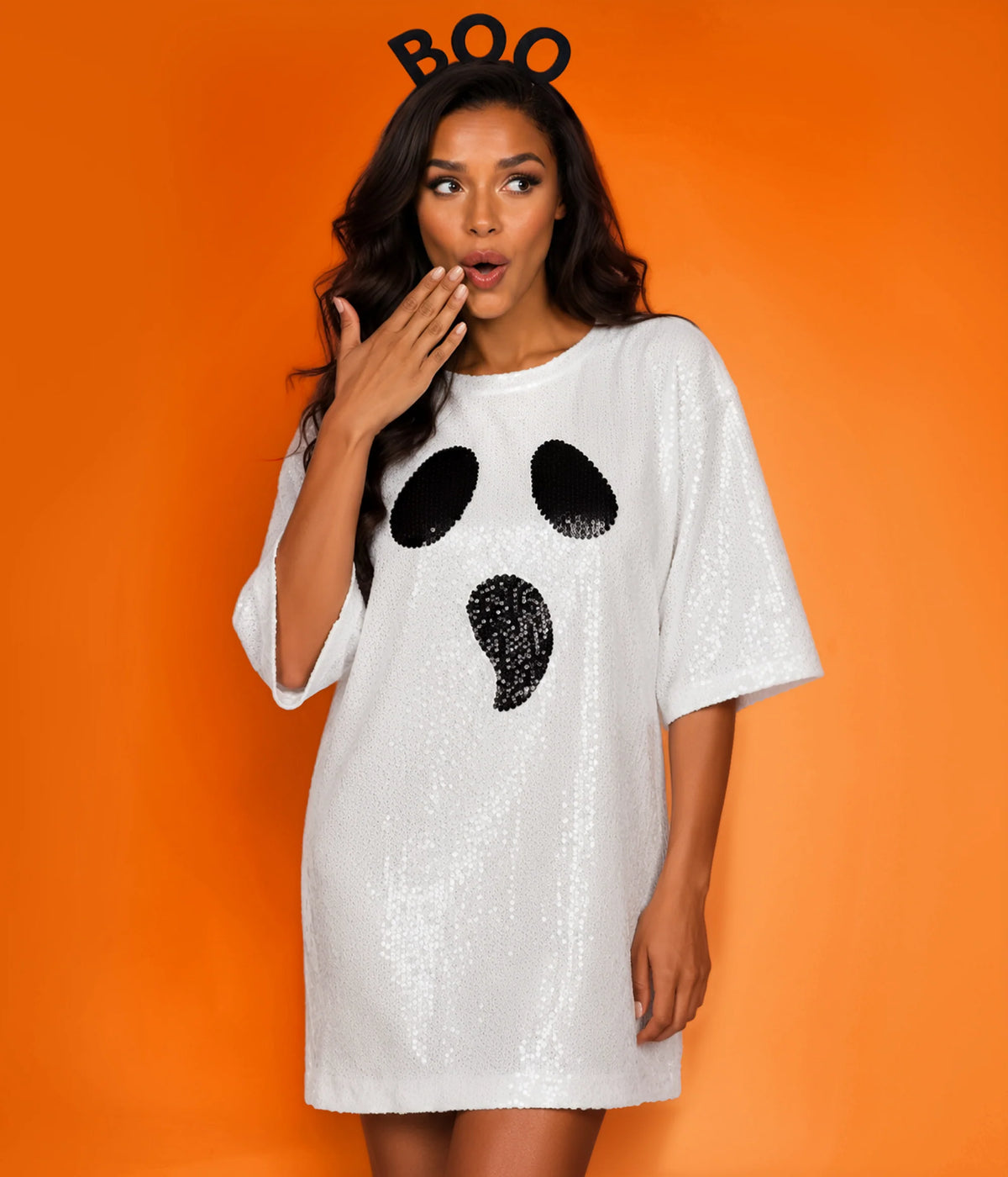Sequined Ghost Costume Dress