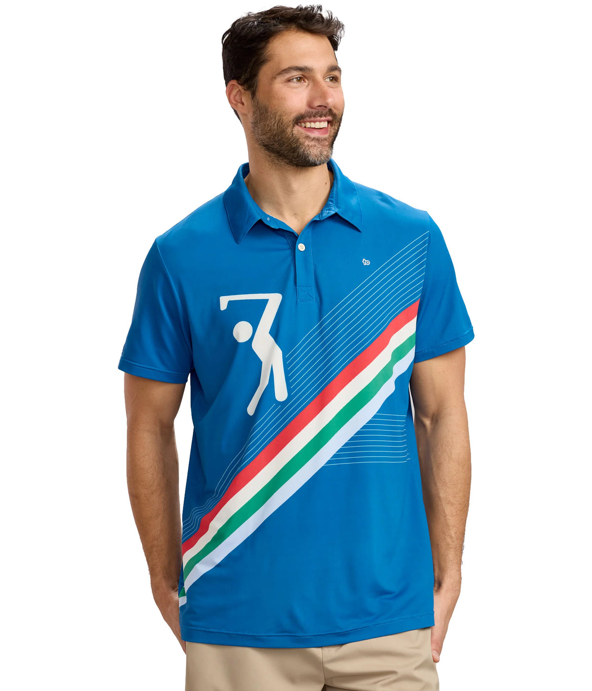 Men's Retro Swing Golf Polo