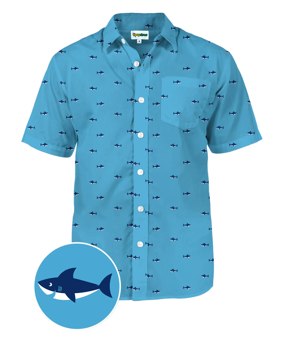 Men's Deep Blue Sea Hawaiian Shirt