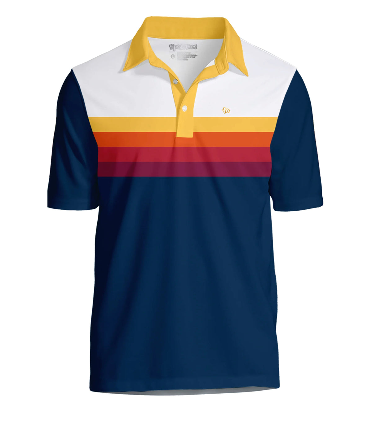 Men's Slice of Sunset Golf Polo
