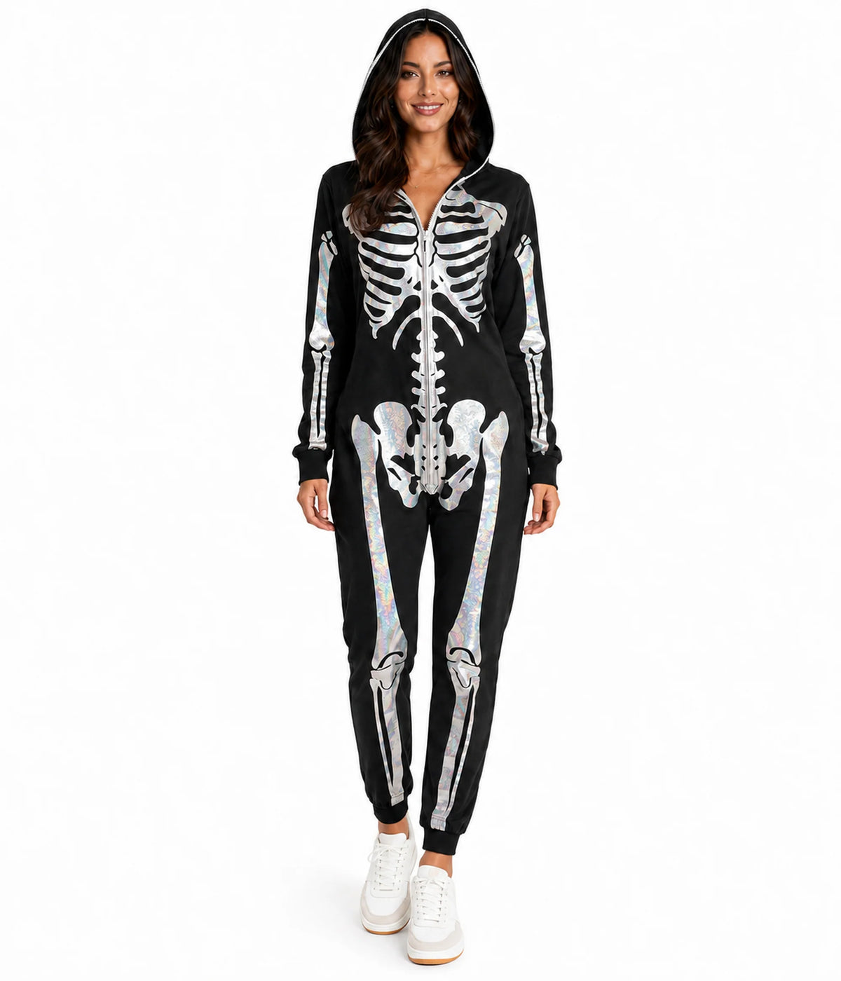 Women's Shimmer Skeleton Costume