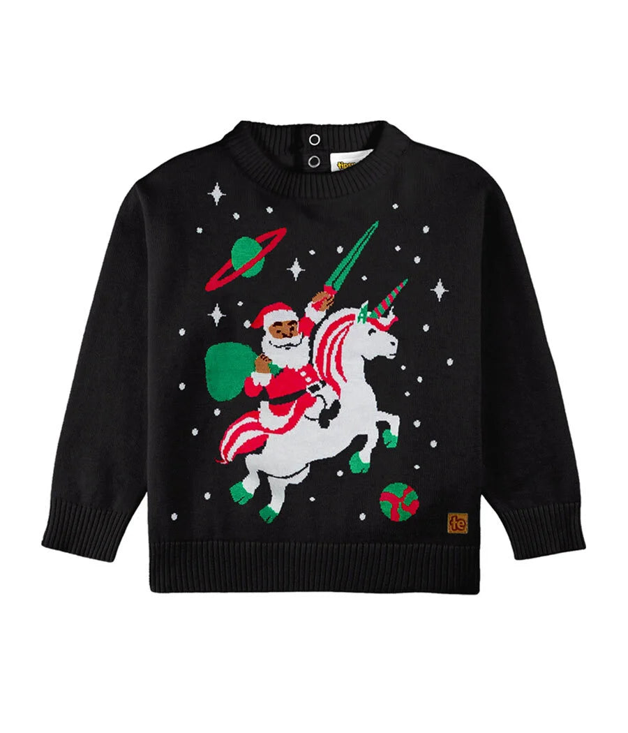 Toddler Boy's Santa Unicorn Ugly Christmas Sweater