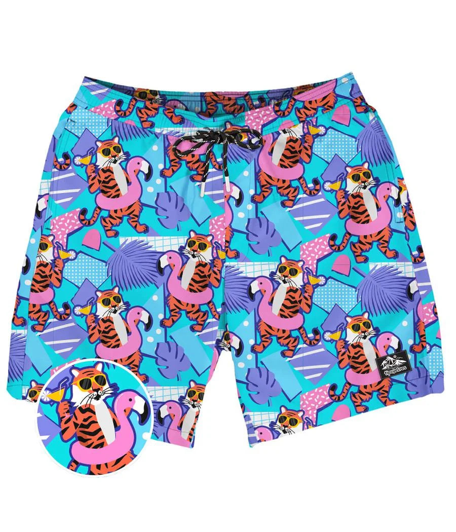Cool Cats Stretch Swim Trunks - 7.5" Inseam