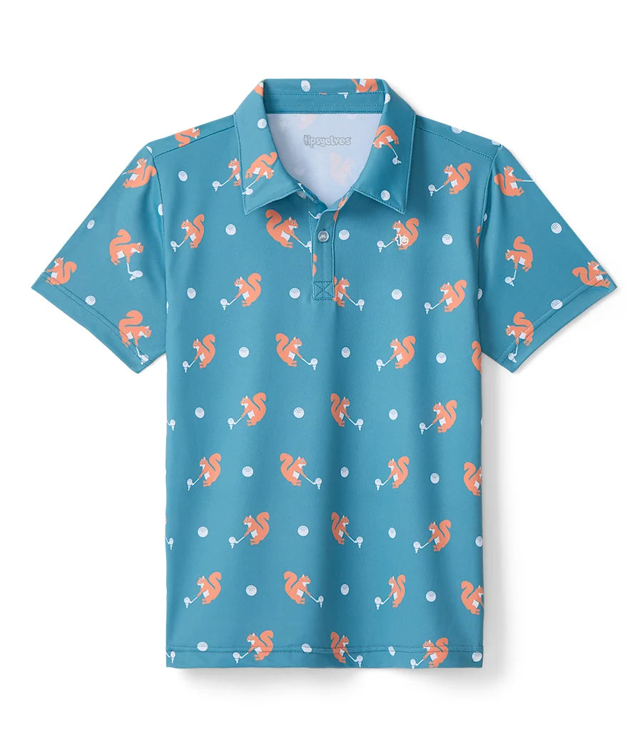 Boy's Squirrel! Golf Polo