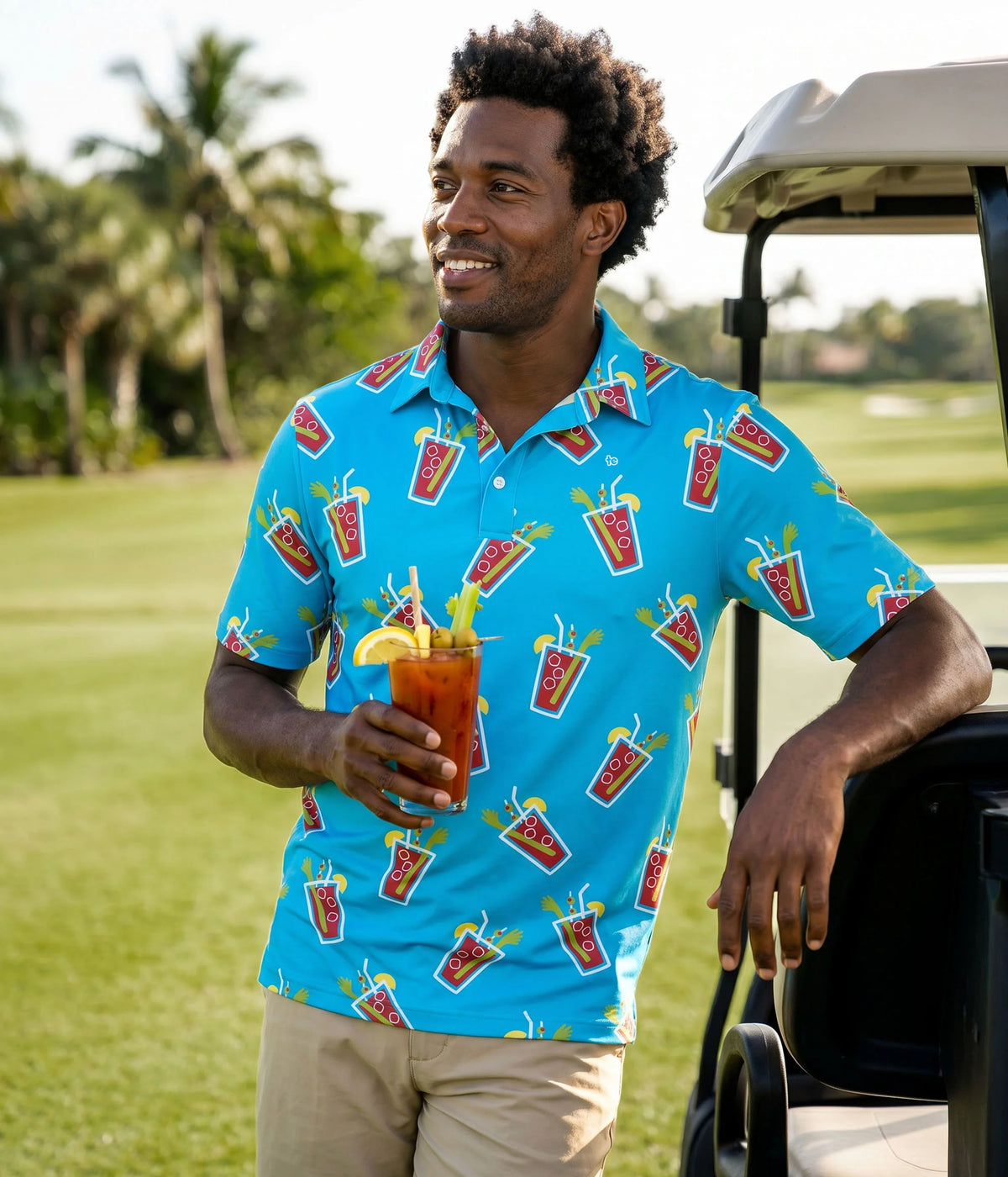 Men's Breezy Bloody Mary Golf Polo