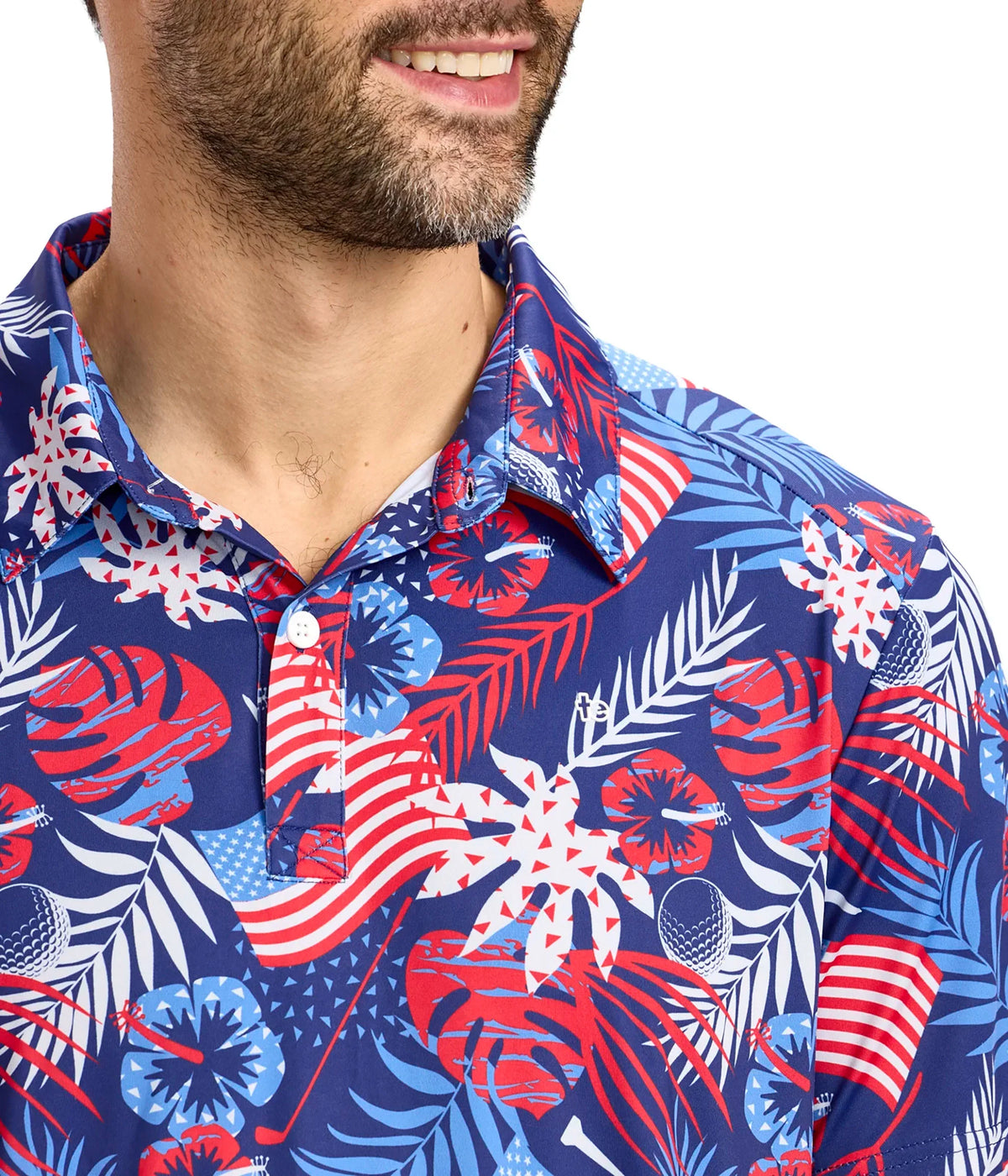 Men's Patriotic Paradise Performance Polo