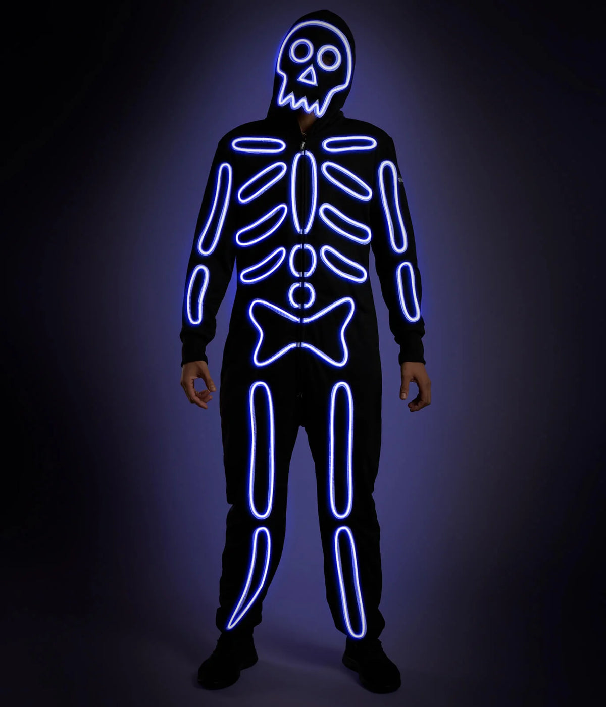 Matching Neon LED Skeleton Couples Costumes
