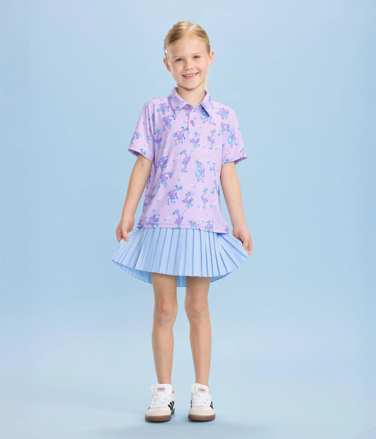 Girl's Flamingo Fiasco Golf Polo