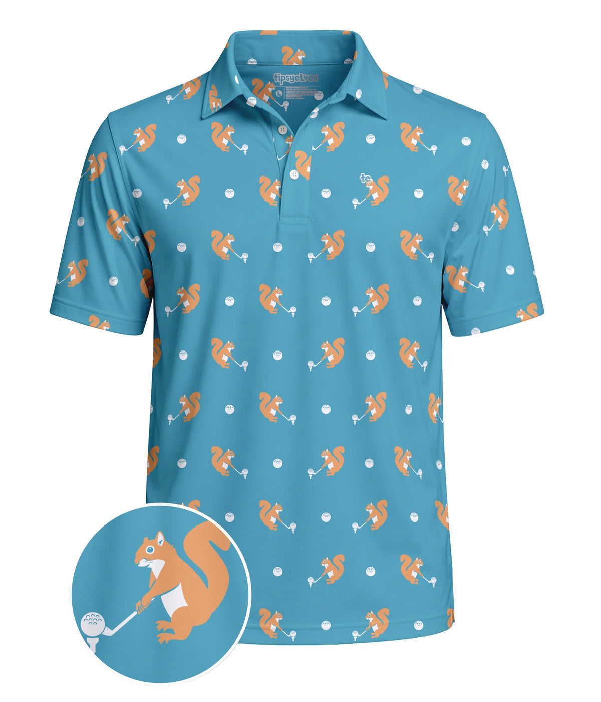 Men's Squirrel! Golf Polo