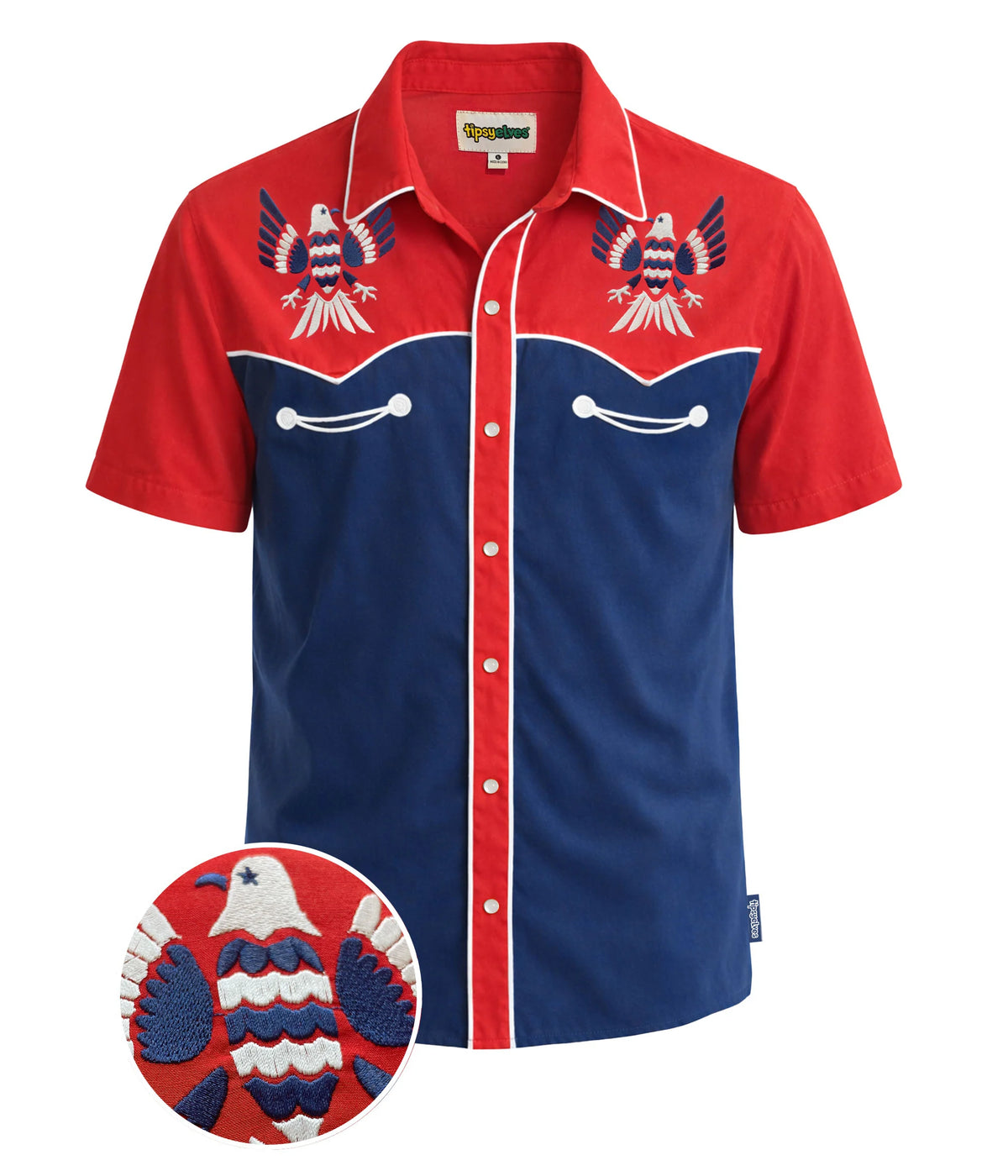 Men’s Freedom Flies Western Button Down Shirt