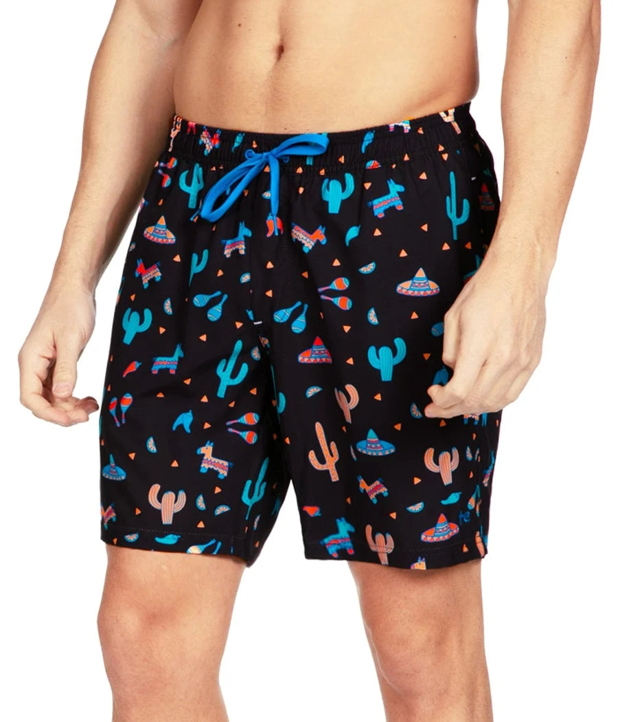 Midnight Fiesta Stretch Swim Trunks - 7.5" Inseam